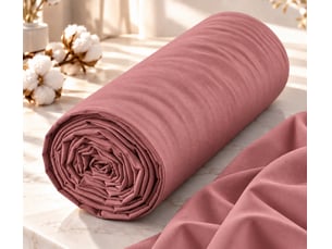 Drap housse 2 en 1 imperméable 90 x 190 cm coton 57 fils duo protect vieux rose