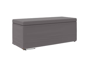Tabouret bas, ottoman gris 101x41x40 cm