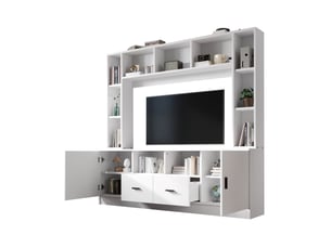 Meuble tv coloris blanc 180 cm VIVRYN  