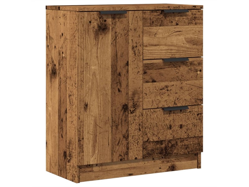  Buffet - bahut - meuble de rangement vieux bois 60x30x70 cm bois d'ingénierie  - Conforama A