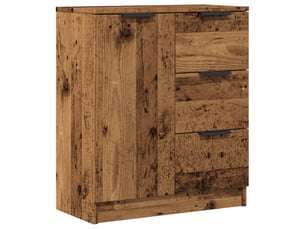Buffet - bahut - meuble de rangement vieux bois 60x30x70 cm bois d'ingénierie