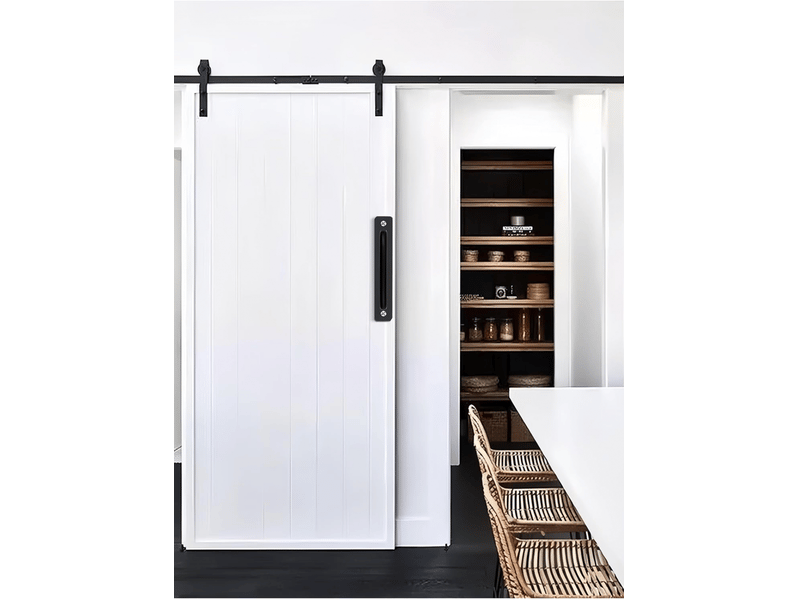  2 poignées pour porte coulissante de grange, pour grange, porte en bois, jardin extérieur, armoire (noir, 180 mm)  - Conforama D