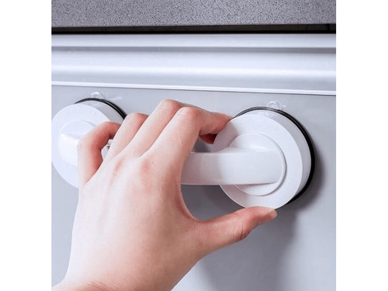 2 grandes poignées pour portes et fenêtres vitrées, portes coulissantes de salle de bain, placards, poignées sans perçage, poignées de réfrigérateur - Conforama B
