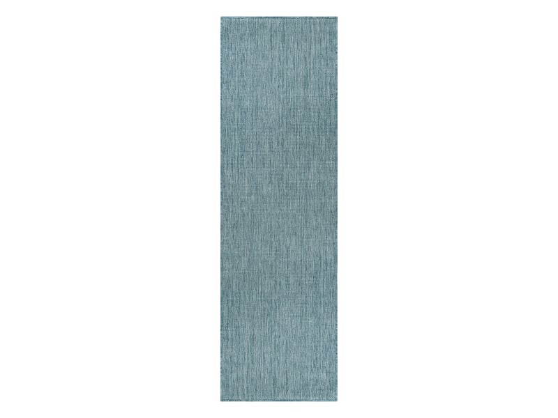  Tapis, tapis de couloir sizal sion a5165a mélange tissé à plat turquoise 80x300 cm  - Conforama B