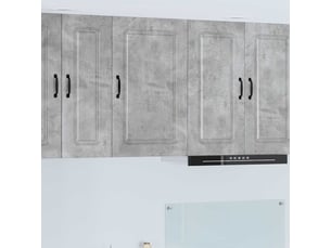 Meuble mural de cuisine | armoire de cuisine gris béton 50x31x80cm