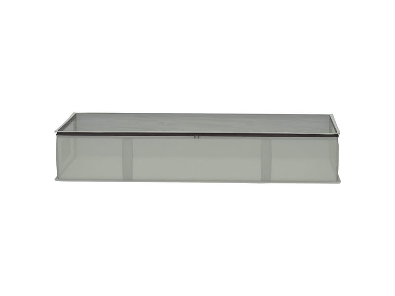  Boîte de rangement avec fenêtre transparente gris tissu intissé shl93583  - Conforama E