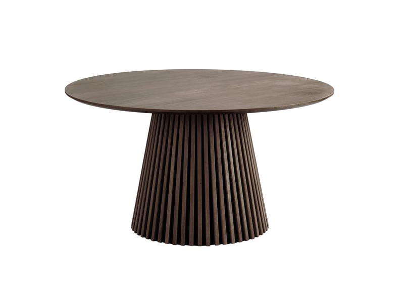 Kairn- table à manger ronde 46 personnes ø140 cm chêne fumé  - Conforama A