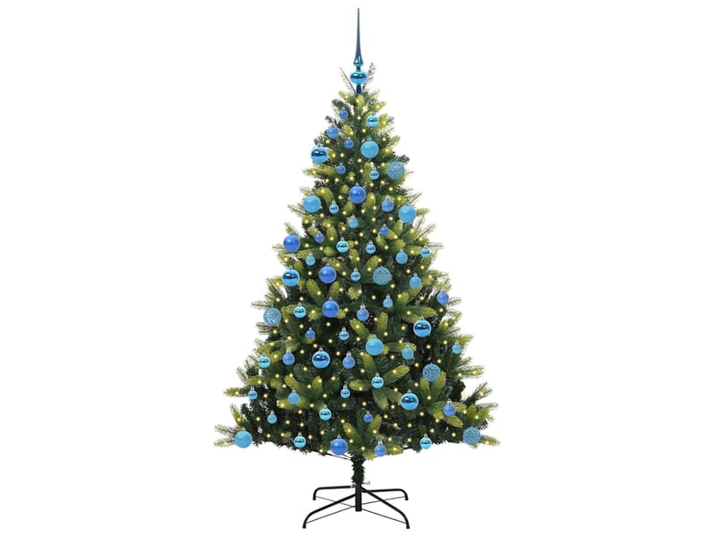  Sapin de noël - arbre de noël artificiel en silicone flexible 300 leds vert  - Conforama C