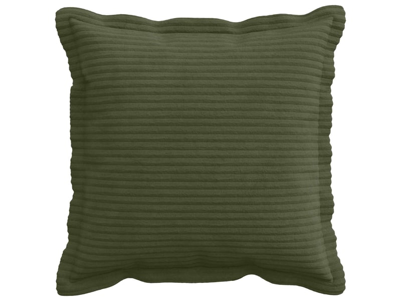 Lot de 2 housses de coussin houten vert 35 x 35 cm velours côtelé cf49380 - Conforama A