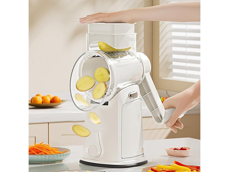  Hachoir à légumes,trancheuse de fruits et légumes pour cuisine hachoir manuel de cuisine pour carotte oignon fromage fruit  - Conforama B
