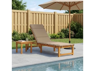 Coussin de transat, coussin pour bain de soleil gemert 100 % polyester sable 200 x 60 x 3 cm cf56201