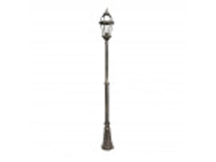 Lampadaire extérieur fabrilamp becrux 1 x e27 bicolore ip44 168,5-234 x 25 x 25 cm