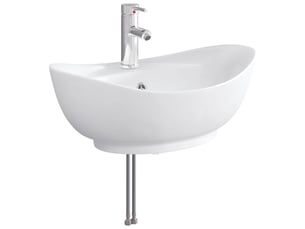 Lavabo de salle de bain avec robinet et évacuation chrome shl2857