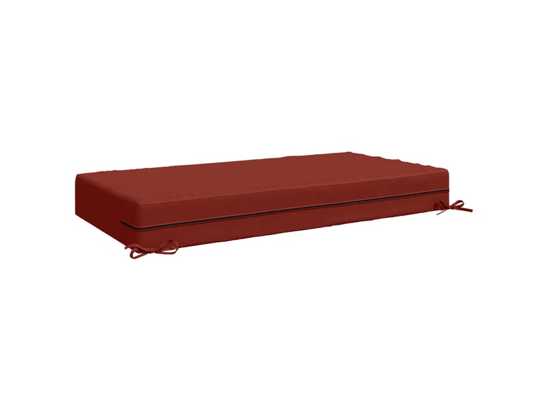 Coussin d'assise, coussin pour chaisecanapé soest 100 % polyester rouge 120 x 80 x 15 cm cf51482  - Conforama D