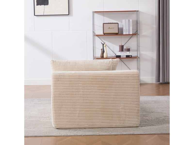  Canapé modulable, canapé de salon, en tissu chenille, mousse haute résilience 30d, facile à déplacer, base antidérapante  - Conforama E