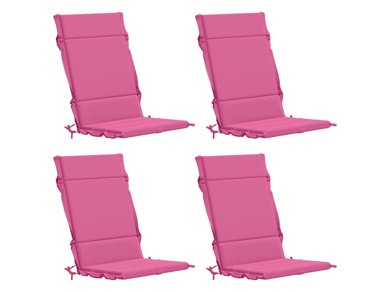  Lot de 4 coussins de chaise à dossier haut  gemert rose cf59331  - Conforama A