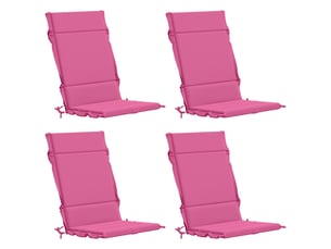 Lot de 4 coussins de chaise à dossier haut  gemert rose cf59331