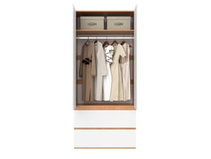 Armoire <strong>WELLTIN</strong> <strong></strong> coloris bicolore largeur 90 cm