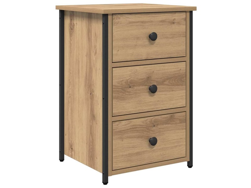  Table de chevet avec tiroir 2 pièces marron 40 x 36 x 60 cm  - Conforama E