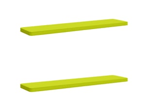Lot de 2 coussins de banc, coussins d'assise vught 100 % polyester vert vif. Cf58264