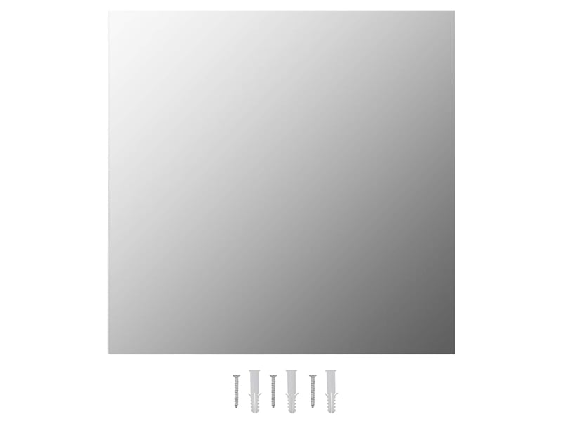  Lot de 2 miroirs muraux 50x50 cm carré verre cf62938  - Conforama A