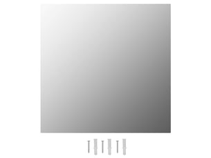 Miroir carré(e) à fixer coloris argenté <strong></strong>  <strong></strong> - 50 cm x 50 cm