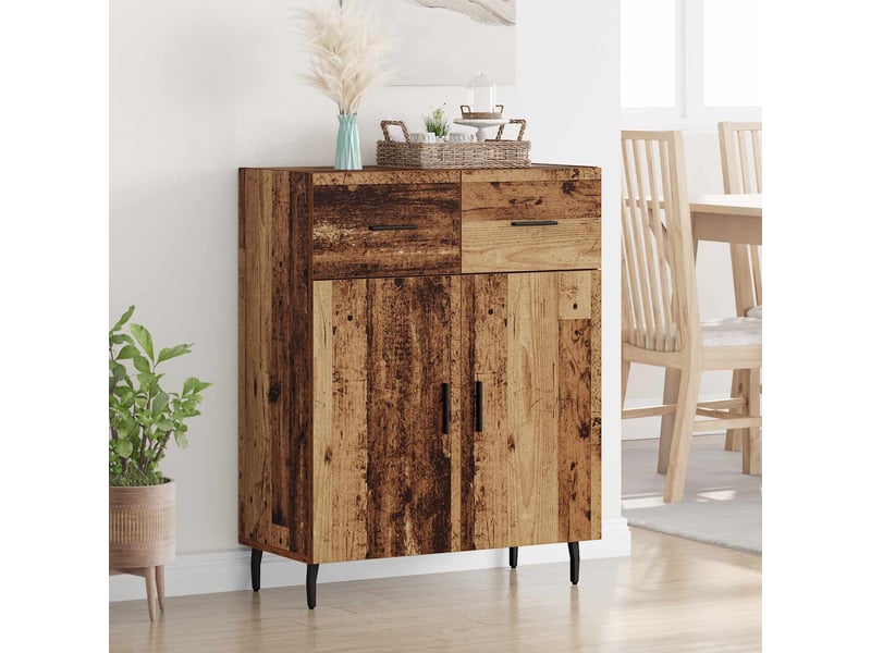  Buffet - bahut - meuble de rangement bois ancien 69,5 x 34 x 90 cm bois d'ingénierie  - Conforama B