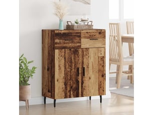 Buffet - bahut - meuble de rangement bois ancien 69,5 x 34 x 90 cm bois d'ingénierie