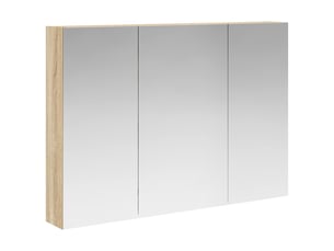 Armoire miroir salle de bain, meuble de rangement chêne sonoma 100x14.5x70 cm shl8245