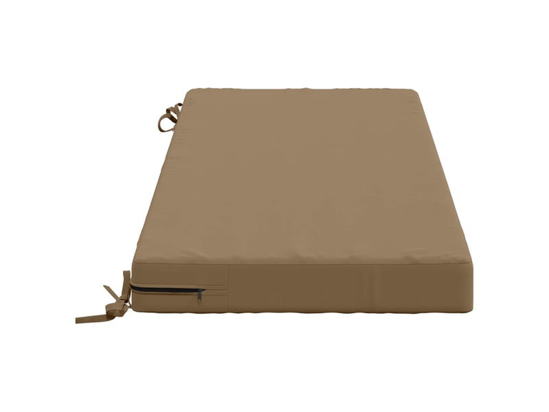 Coussin de banc, coussin d'assise, coussin de canapé soest 100 % polyester taupe 110 x 50 x 8 cm cf53579 - Conforama D