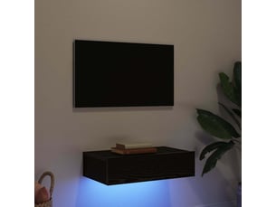 Meuble tv coloris noir 60 cm