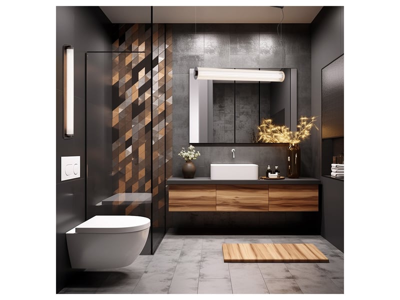  Argon hampton applique murale led intégrée hampton, finition titane brossé, 3000k  - Conforama C