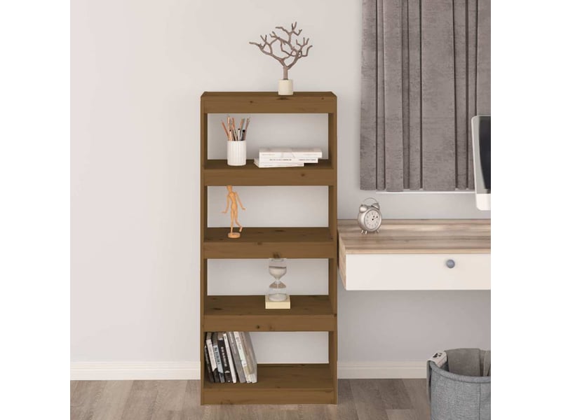  Bibliothèque, séparateur de pièce marron miel 60x30x135,5 cm pin  - Conforama C