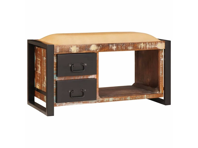  Banc chambre, banc de rangement multicolore 80x35x40 cm  - Conforama B