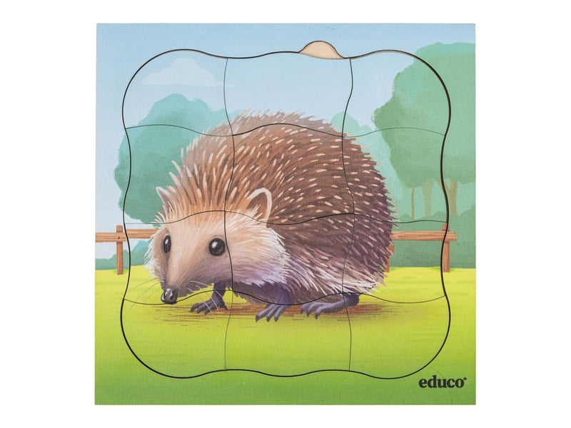  Educo à la ferme - le hérisson pousse  31 pièces de puzzle 8719924063290 - Conforama C