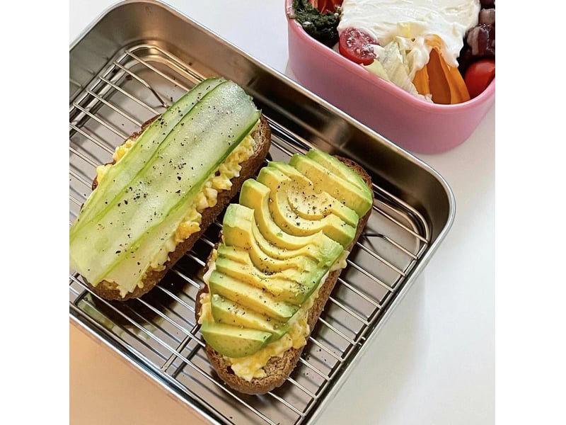 Bac de cuisson en inox rectangulaire 23x17x5cm - Conforama D