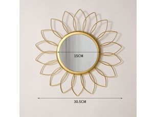 Miroir  à poser coloris jaune <strong></strong>  <strong></strong> - 1 cm x 1 cm