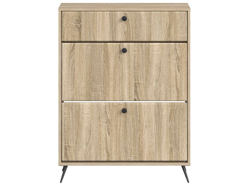 Meuble à chaussure, cabinet à chaussures breda 78x24x103 cm bois d'ingénierie shl559  - Conforama D