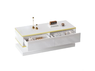 Table basse  coloris blanc <strong></strong> <strong></strong>