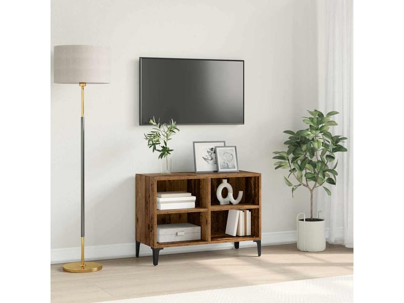  Ensemble meuble tv - banc tv - meuble de rangement montage mural marron bois d’ingénierie  - Conforama B