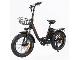 Vélo électrique pliable baolujie dz-2030, 48v16ah, pneus fat 20, noir