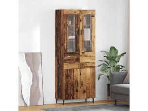Buffet - haut armoire 2 pc bois ancien 69,5 x 34 x 180 cm