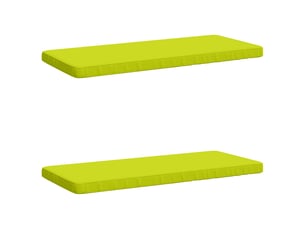 Lot de 2 coussins de banc, coussins d'assise vught 100 % polyester vert vif. Cf58251