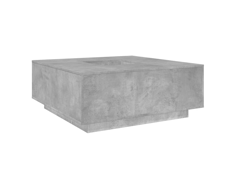  Table basse | table de salon gris béton 100x100x40 cm bois d'ingénierie  - Conforama B