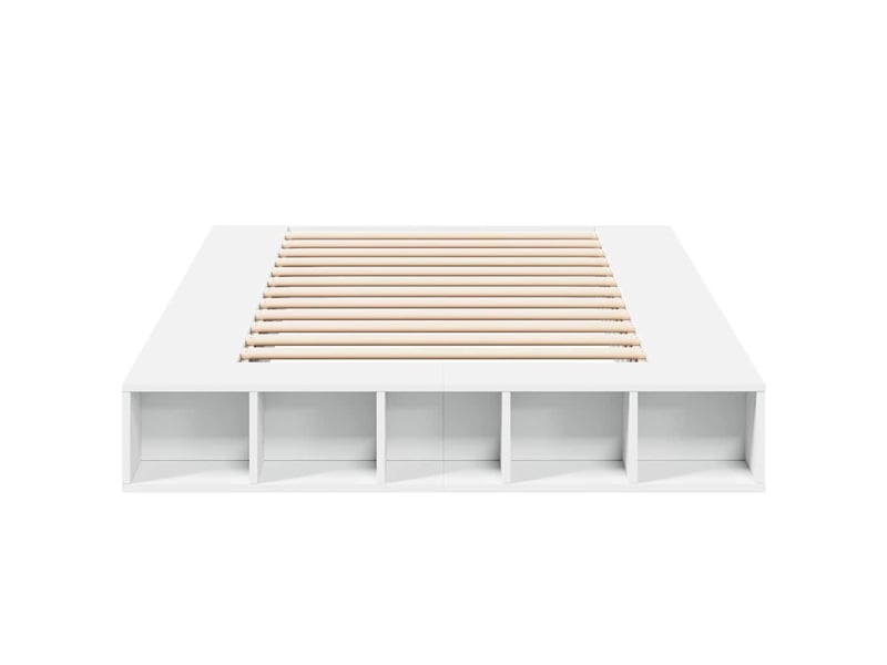  Lit double- lit adulte -  cadre de lit sans matelas blanc 135x190 cm  - Conforama C