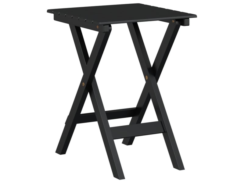  Lot de 2 fauteuils à bascule et petite table pliable en bois de peuplier noir dec029132  - Conforama C