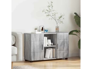 Buffet - bahut - meuble de rangement florin 88,5 x 30,5 x 55,5 cm gris sonoma
