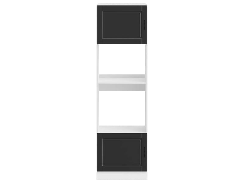  Meuble de rangement, armoires de four porto noir bois d'ingénierie  - Conforama D