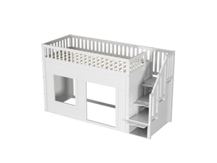 Lit mezzanine 90x200 cm    coloris blanc