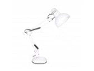Lampe de bureau fabrilamp rutilo blanc 1 x e27 articulée 57x39x15 cm